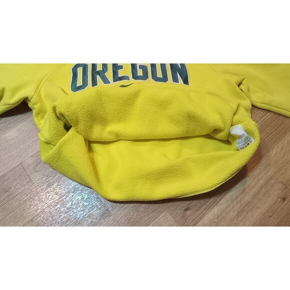 VINTAGE Oregon Ducks Nike Hoodie Large Adult Swoosh Fleece Spell Out Sweatshirt - Picture 7 of 16